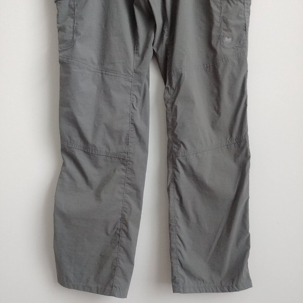 Windriver Womens athletic hiking pants nylon spandex neutral olive green grey 10 - Picture 2 of 14